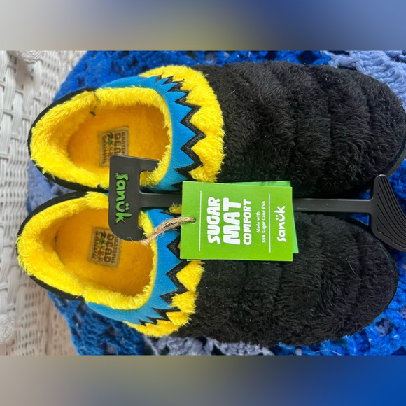 SANUK U PUFFY CHILLER LOW X GRATEFUL DEAD NATURAL BLUE SHOES - - Picture 6 of 14